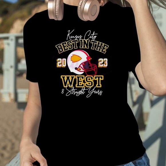 Posh M Other - Kansas City Chiefs Best In The West T-Shirt 8 Straight Years Helmet Tee 51